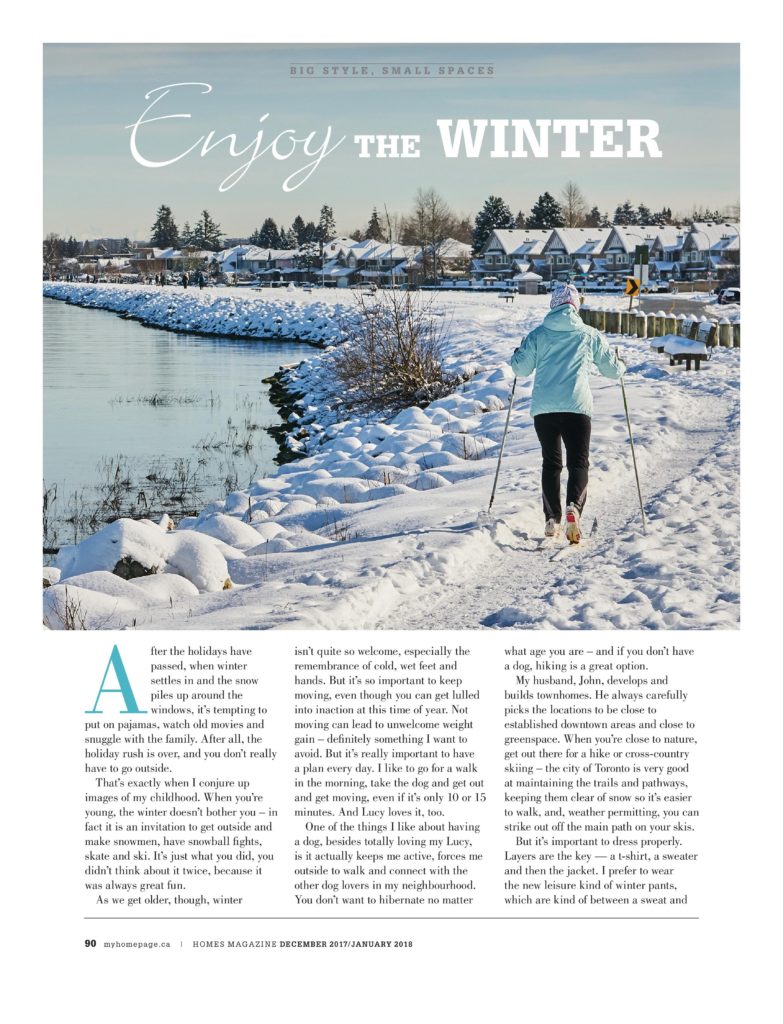 Big Style Small Spaces Enjoy The Winter Article by Lisa Rogers